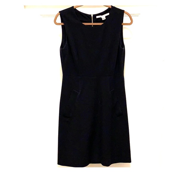 DVF Navy Capreena Dress - Picture 2 of 6